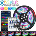 LED Strip RGBIC 5050 WS2812b Bluetooth App Control Chasing Effect Lights Flexible Tape Diode Ribbon TV BackLight Room Decorate